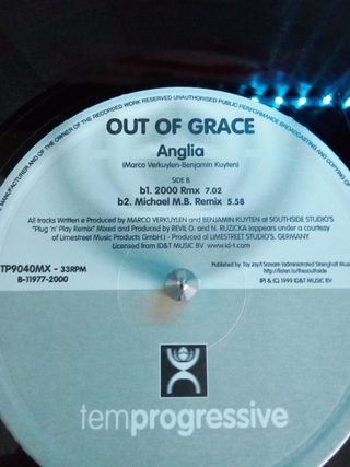 OUT OF GRACE - ANGLIA - VINILO REMEMBER