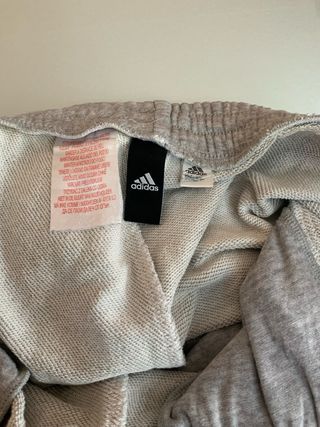 Pantalone tuta Adidas grigio con bande blu