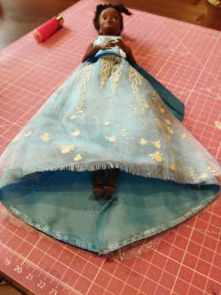 Muñeca Tiana Vestido Azul