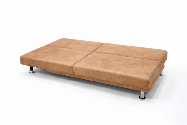 Sofá Cama Beige/Marrón