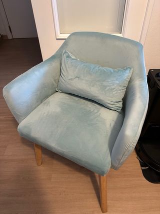 Silla moderna Ikea color turquesa