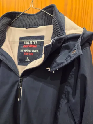 Chaqueta Hollister Azul Talla XL