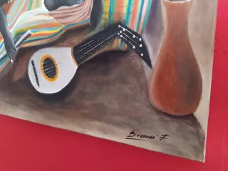 Quadro dipinto a mano falso d'autore Rousseau