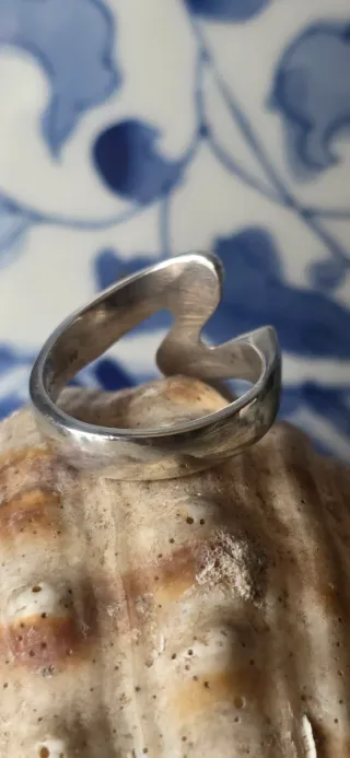 Anillo de plata de ley vintage años 80