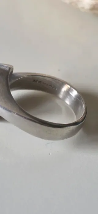 Anillo de plata de ley vintage años 80