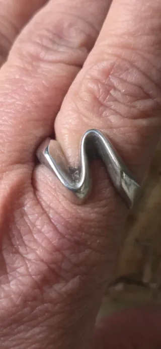 Anillo de plata de ley vintage años 80