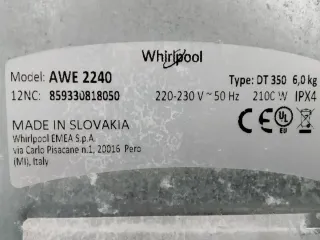 Lavadora Whirlpool 6kg  Carga Superior Blanca