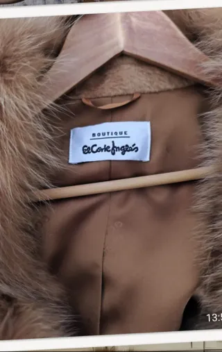 Abrigo señora   de piel de camello de mucha calide