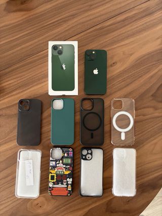 Lote iPhone 13 mini verde 256GB 100% batteria