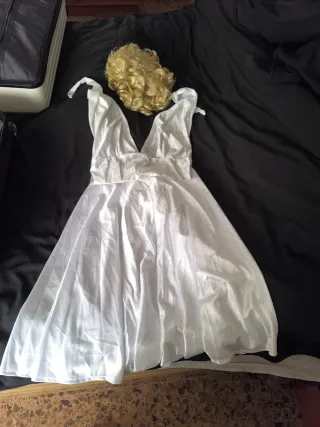 Disfraz Marilyn Monroe Blanco Talla Única