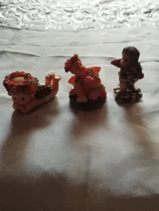 Set 3 Angioletti Resina Decorazione