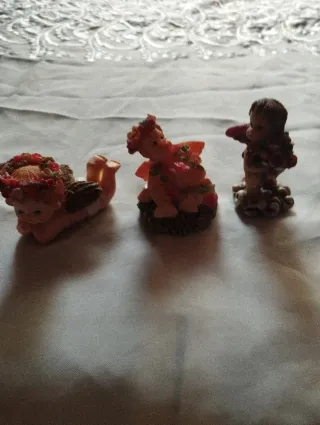 Set 3 Angioletti Resina Decorazione