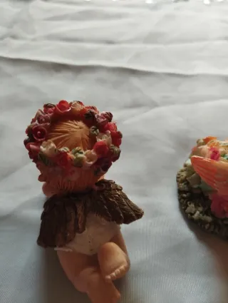 Set 3 Angioletti Resina Decorazione