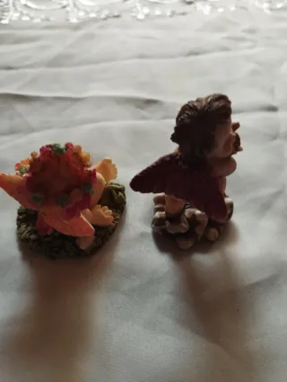 Set 3 Angioletti Resina Decorazione