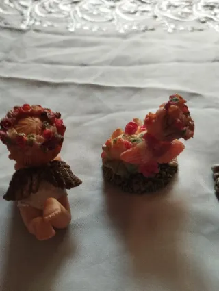 Set 3 Angioletti Resina Decorazione