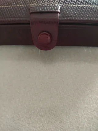 Caja Medias Cuero Marrón Vintage