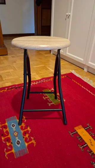 Banqueta Madera y Metal