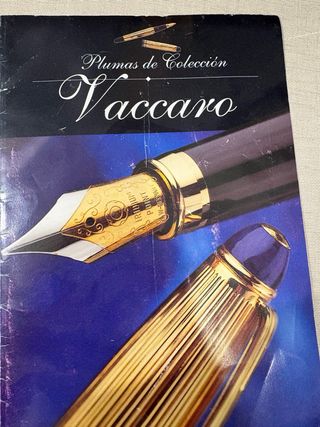 Plumas Colección Vaccaro Baño Oro