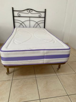 Colchón Visco y Muelles Somier Regalo 105x182