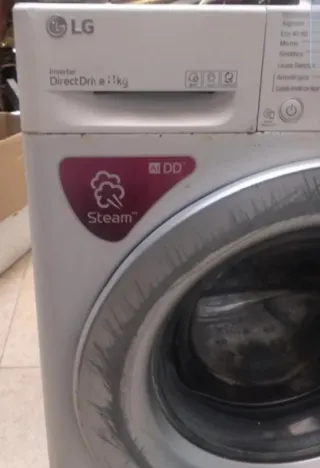 Lavadora LG Carga Frontal Blanca