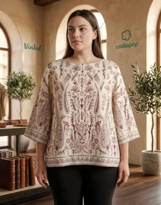 Blusa Estampada Paisley Woman Plus