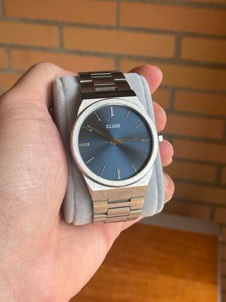 Reloj Cluse Vigoreaux Azul y Plateado