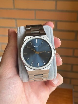 Reloj Cluse Vigoreaux Azul y Plateado