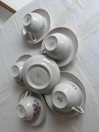 5 Tazas de desayuno Vintage