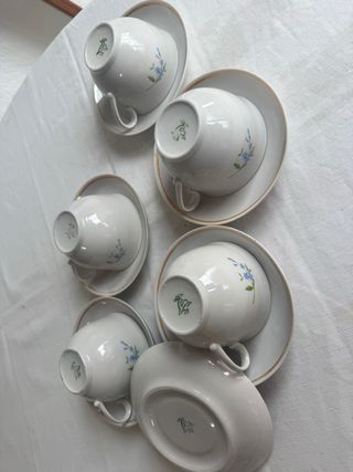 5 Tazas de desayuno Vintage