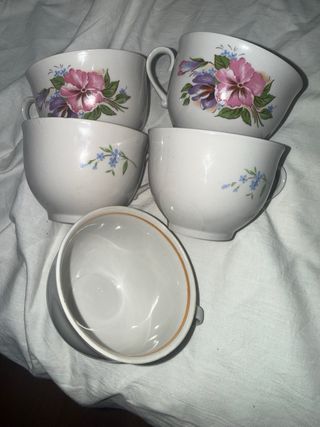 5 Tazas de desayuno Vintage