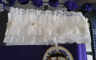 Accesorios Falleros Morado y Blanco