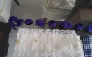 Accesorios Falleros Morado y Blanco
