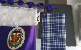 Accesorios Falleros Morado y Blanco