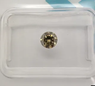 Diamante Naturale Fancy Giallo Verde 0.46ct VS1