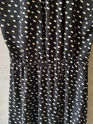 Vestito H&M nero con pois bianchi