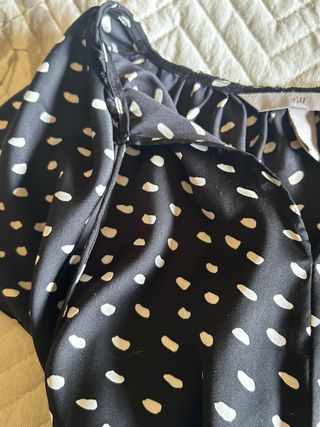 Vestito H&M nero con pois bianchi