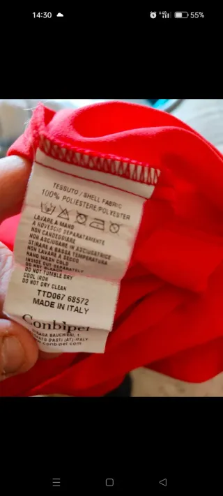 Top monospalla Taglia S