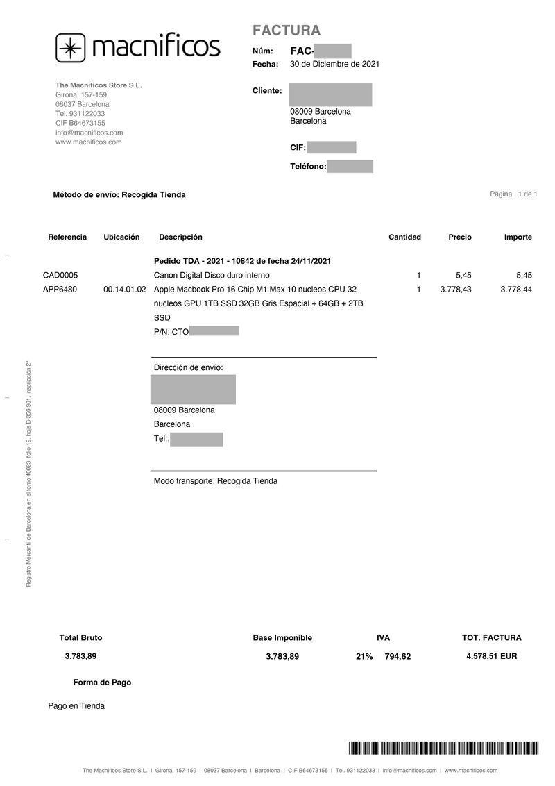 MacBook Pro 16 M1 Max 64GB 2TB 32GPU (2021) afbeelding 10