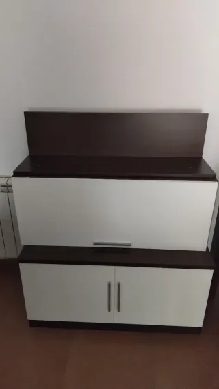 Conjunto Salón 5 Piezas Madera y Metal