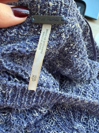 Jersey Free People oversize azul