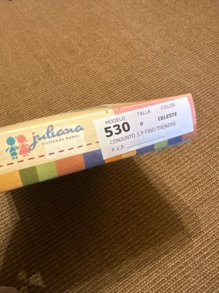 Conjunto bebé 2 piezas azul Talla 0