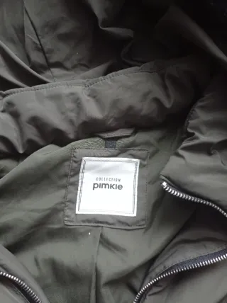 Chaqueta de plumas verde militar