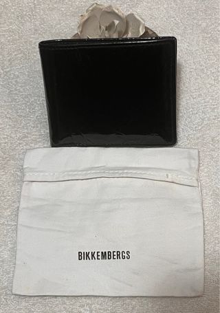 Cartera Bikkembergs Piel Charol Unisex Negra