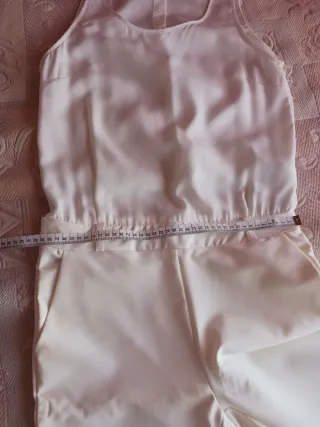 Mono blanco elegante Stradivarius Talla S