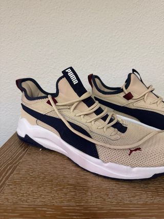 Zapatillas Puma Beige y Azul Sin Estrenar