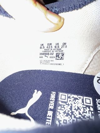 Zapatillas Puma Beige y Azul Sin Estrenar