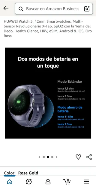 Huawei Watch 5 Oro Rosado