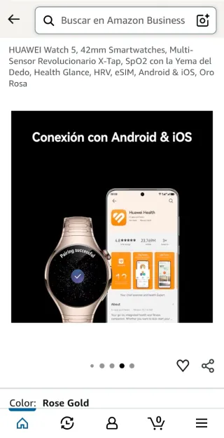Huawei Watch 5 Oro Rosado