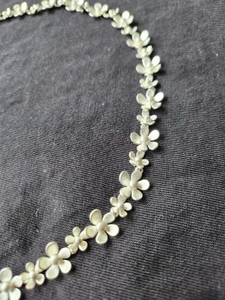 Collar Plata 925 Flores