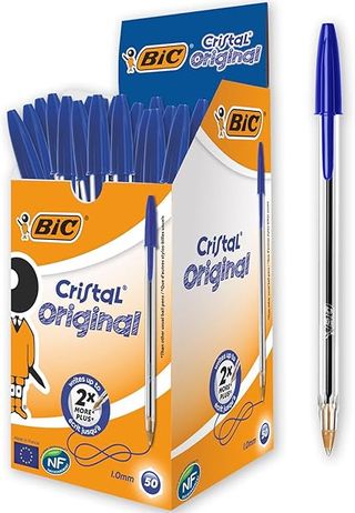 Pack 50 Bolígrafos BIC Cristal Original Azul